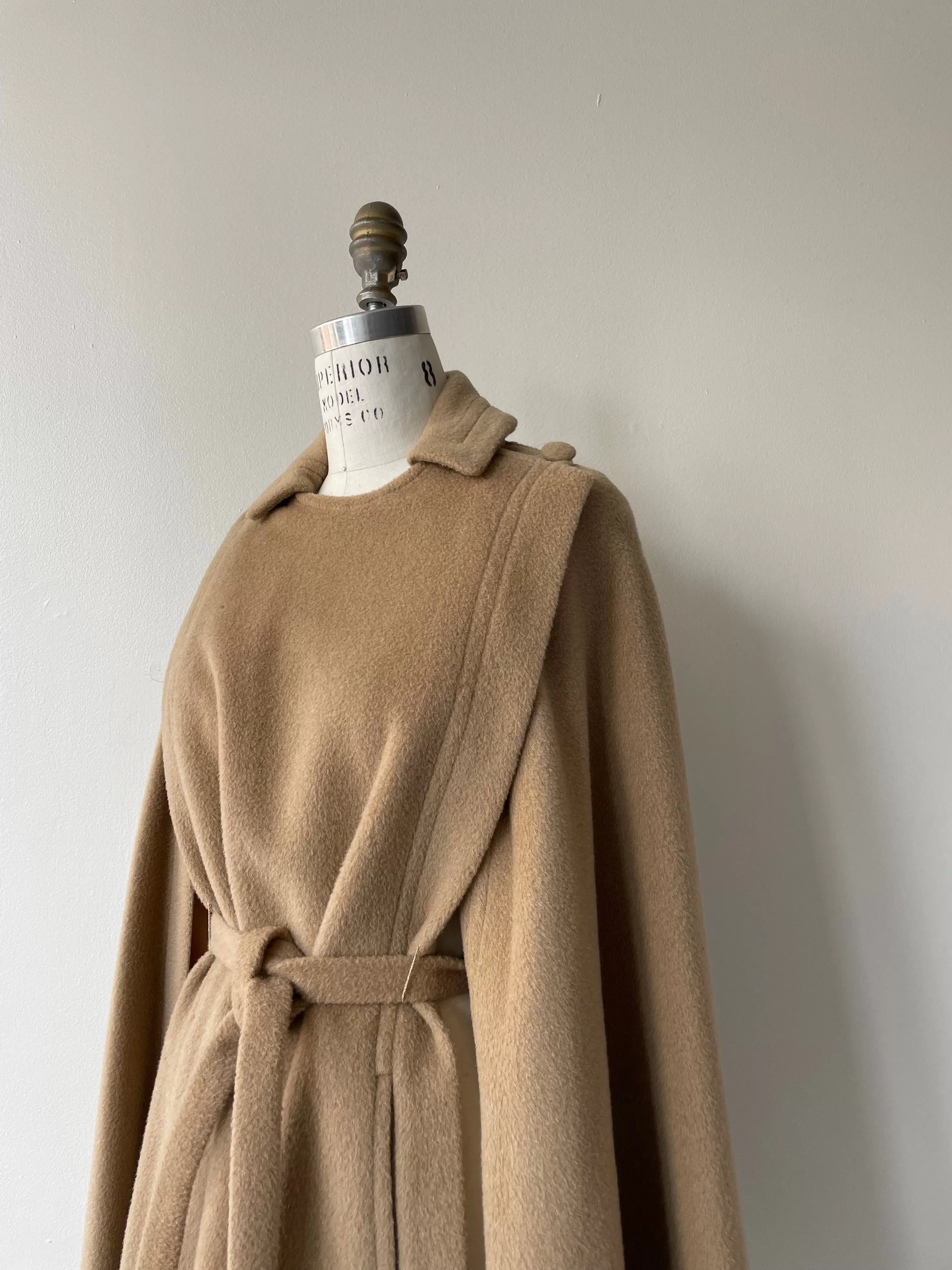 Camel Wool Cape Coat | 1970s