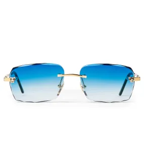 Cartier Eyewear Custom CT0148O-001 Panthere De Cartier Rimless Sunglasses