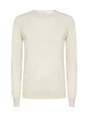 Cashmere sweater with monili