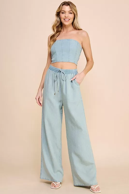 Chambray Pants