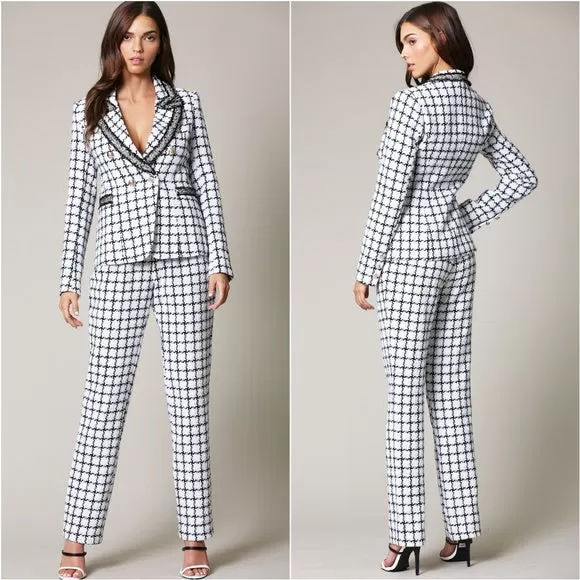 CHANTEL Tweed Jacket with Pants Suit