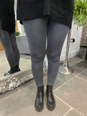 Charcoal Fleece Lined Leggings