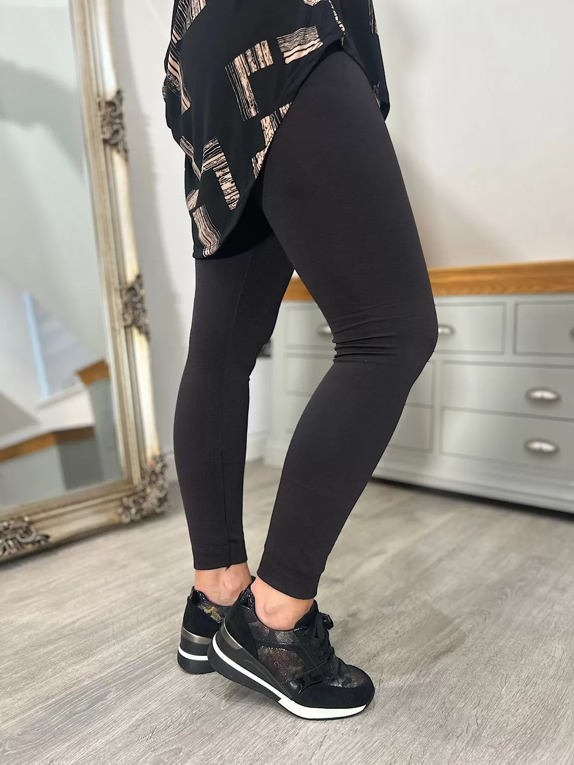 Chocolate Fleece Lined Leggings