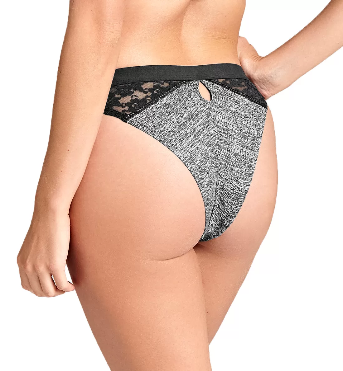 Cleo by Panache Freedom Brazilian Panty Brief (10322) - Charcoal