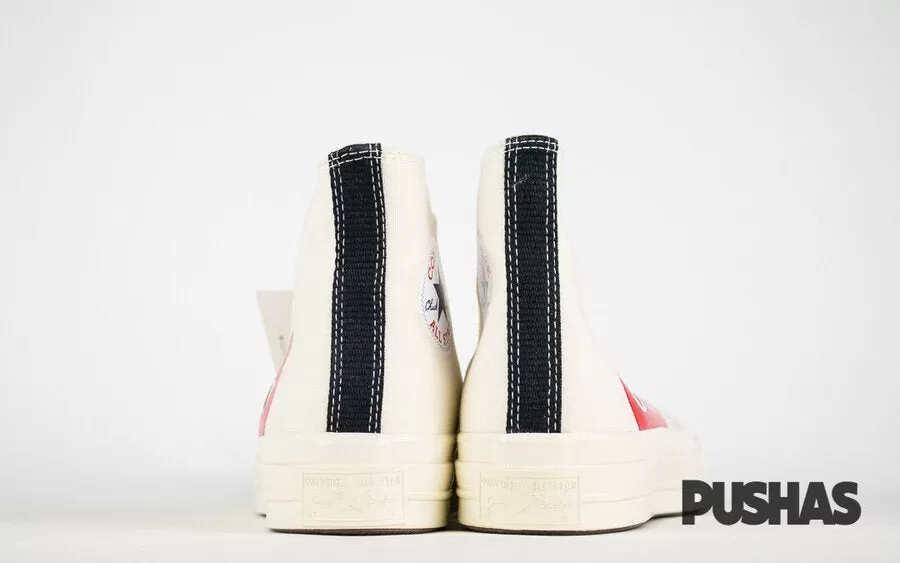 Comme des Garcons Play x Chuck Taylors High Top - Milk (2019)