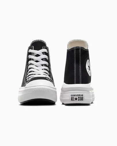 Converse - Women's Chuck Taylor All Star Move High Top Black/Narural Ivory 568497C