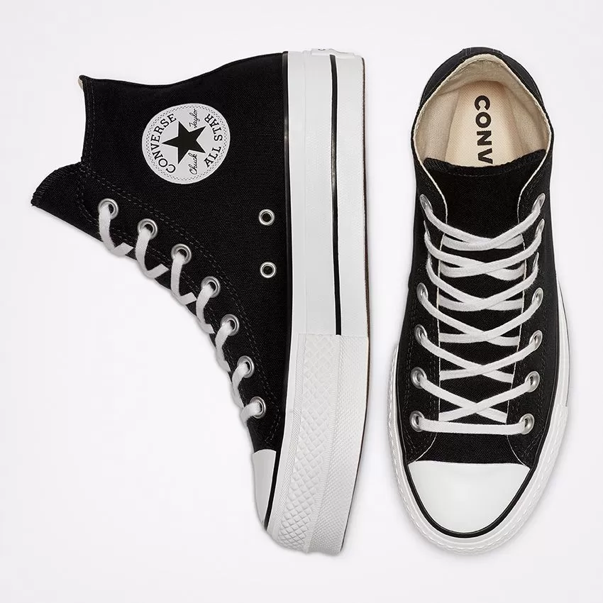 Converse- Women's Chuck Taylor All Star Lift High Top Black/White 560845C