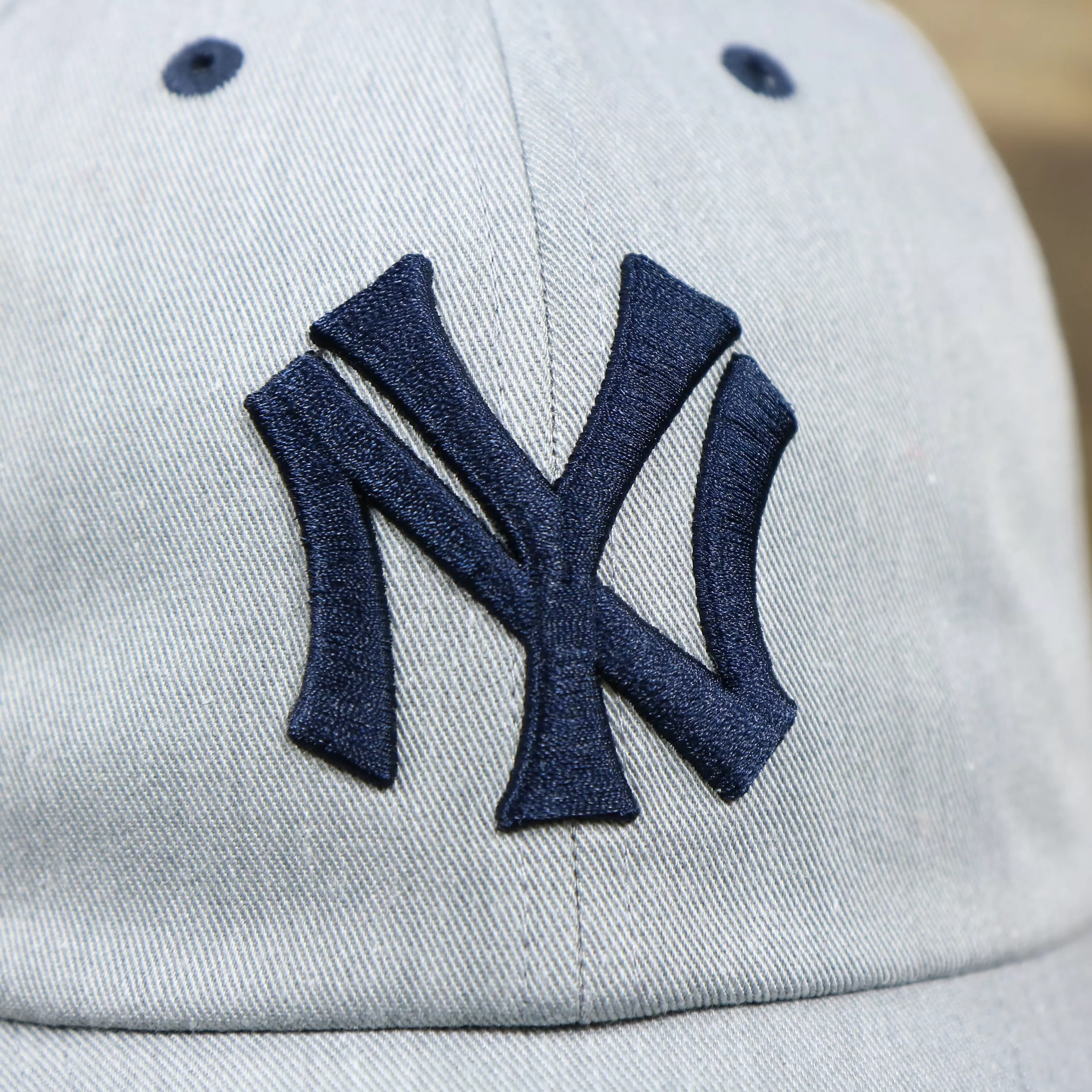 Cooperstown New York Yankees Green Bottom Dad Hat | Gray Dad Hat