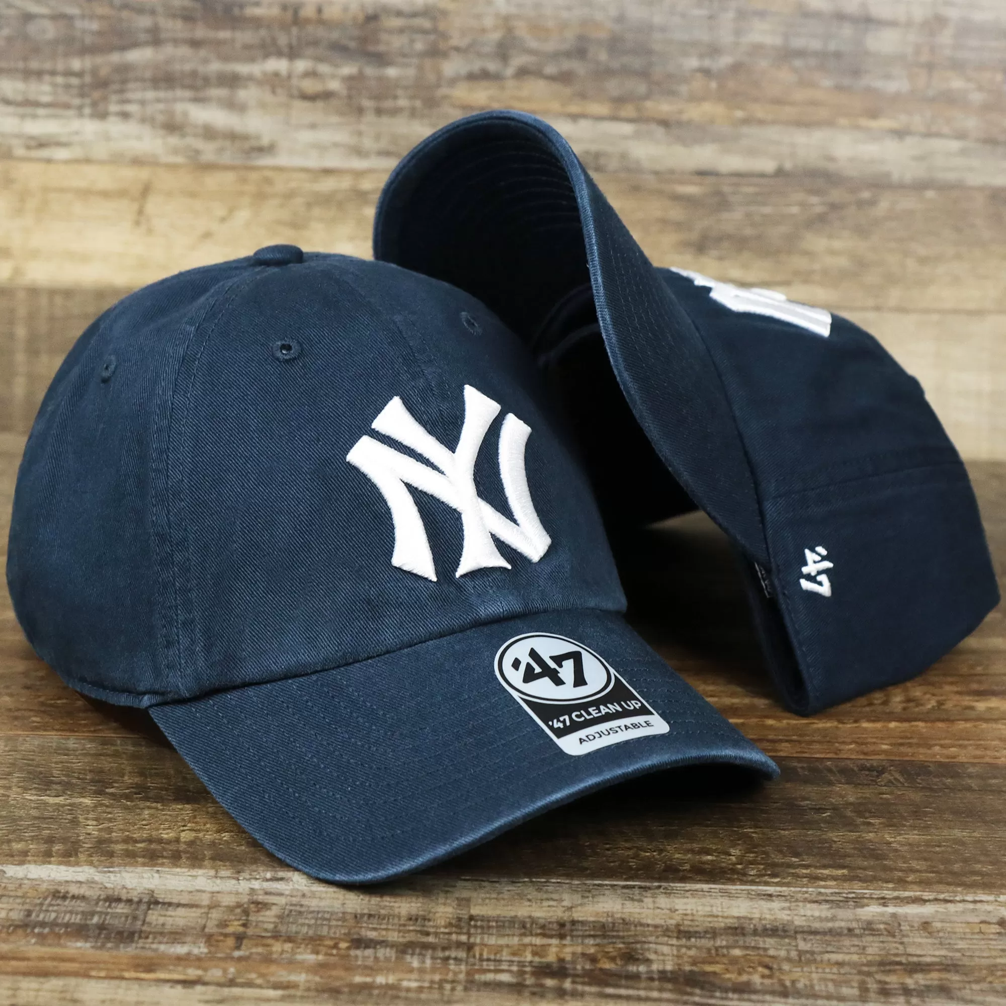 Cooperstown New York Yankees Retro Yankees Logo Dad Hat | Navy Dad Hat