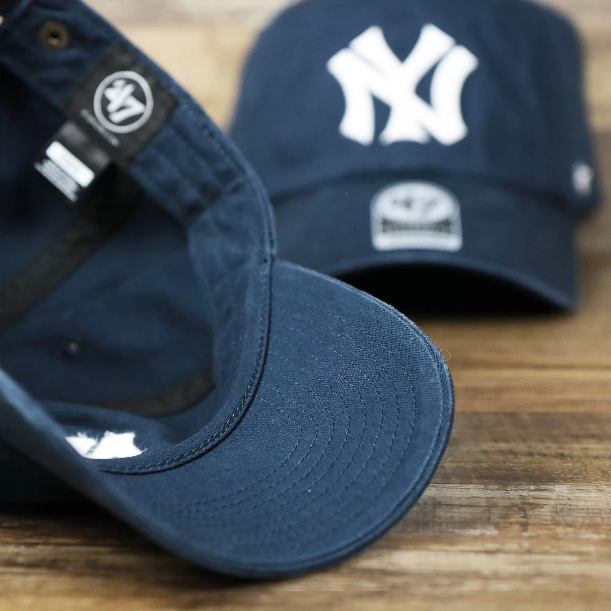 Cooperstown New York Yankees Retro Yankees Logo Dad Hat | Navy Dad Hat