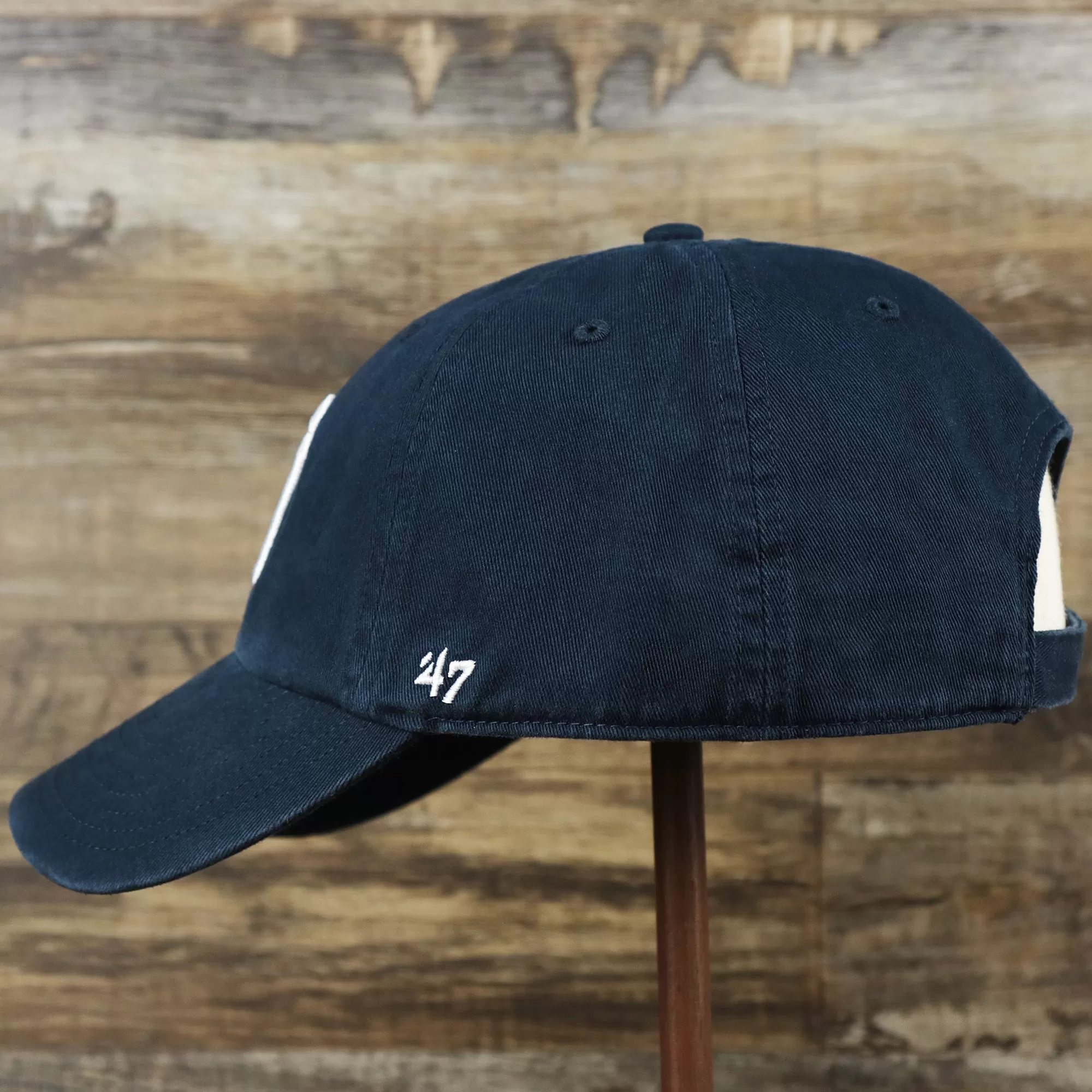 Cooperstown New York Yankees Retro Yankees Logo Dad Hat | Navy Dad Hat