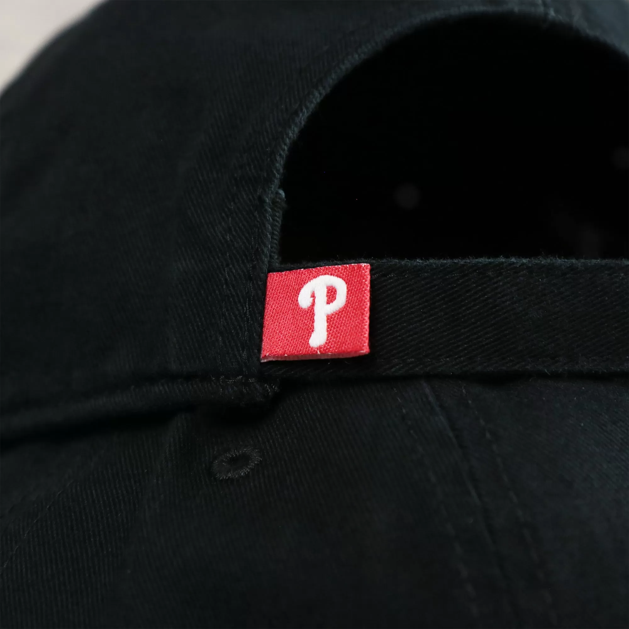 Cooperstown Philadelphia Phillies Vintage White Logo Dad Hat | Black Dad Hat