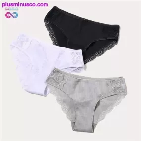 Cotton Panty 3Pcs/lot Solid Women's Panties Comfort