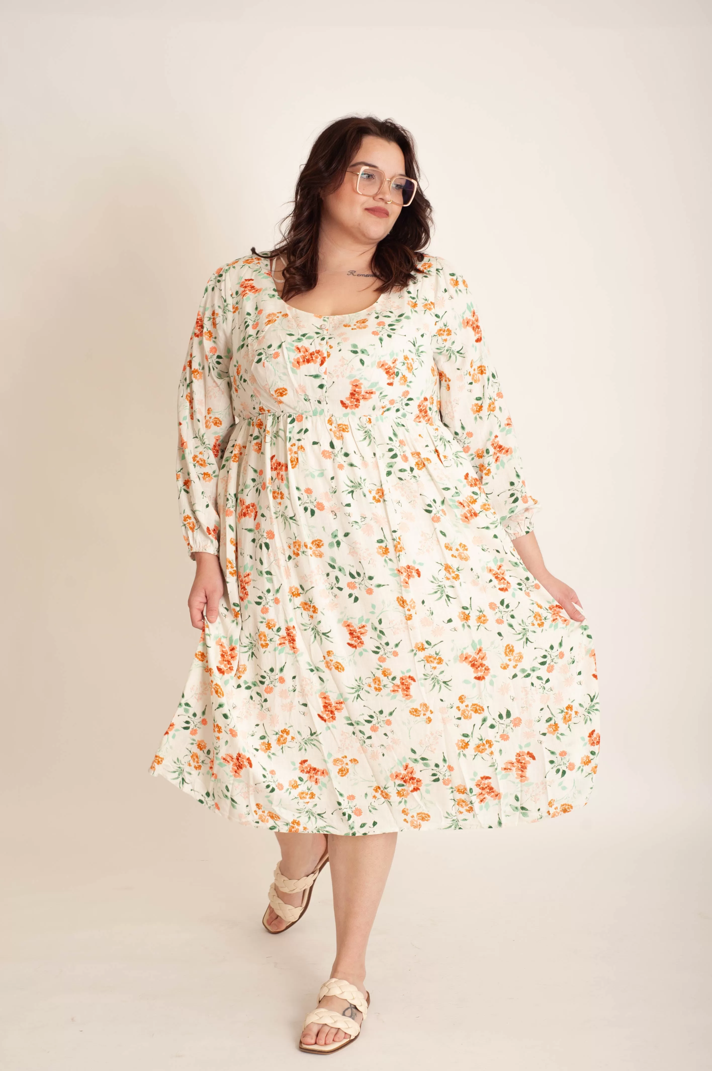 Curvy Bloom Brigade Midi Dress