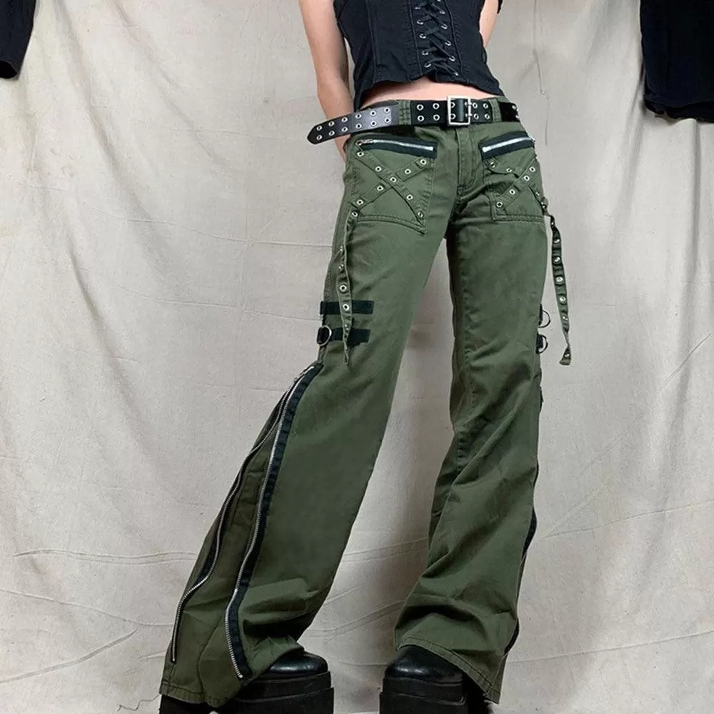 Cyber Cargo Pants for Gothic, Emo, and Alternative Style