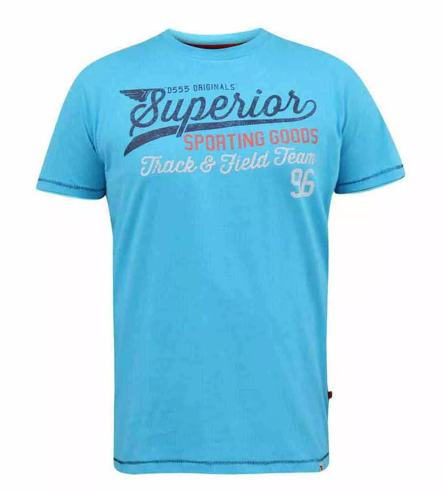 D555 Big Mens Superior Sports Printed T-Shirt (RUSHDEN)