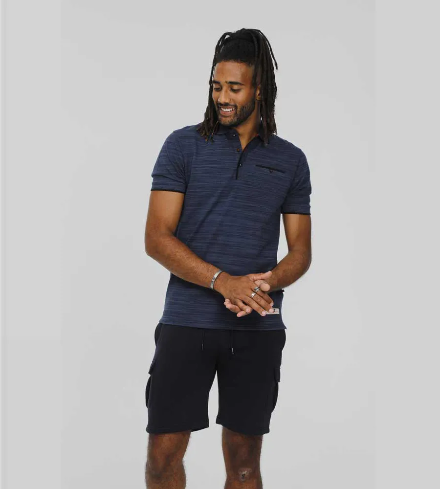 D555 Mens Pique Polo With Ribbed Cuffs And Collar (FOXLEY)