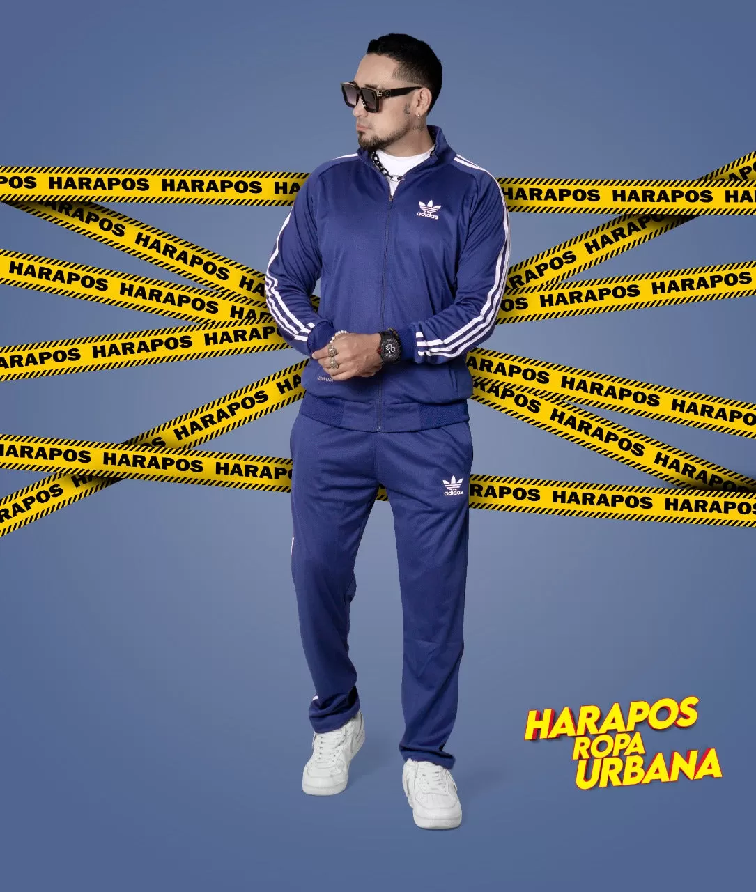 Deportivo adidas azul entero