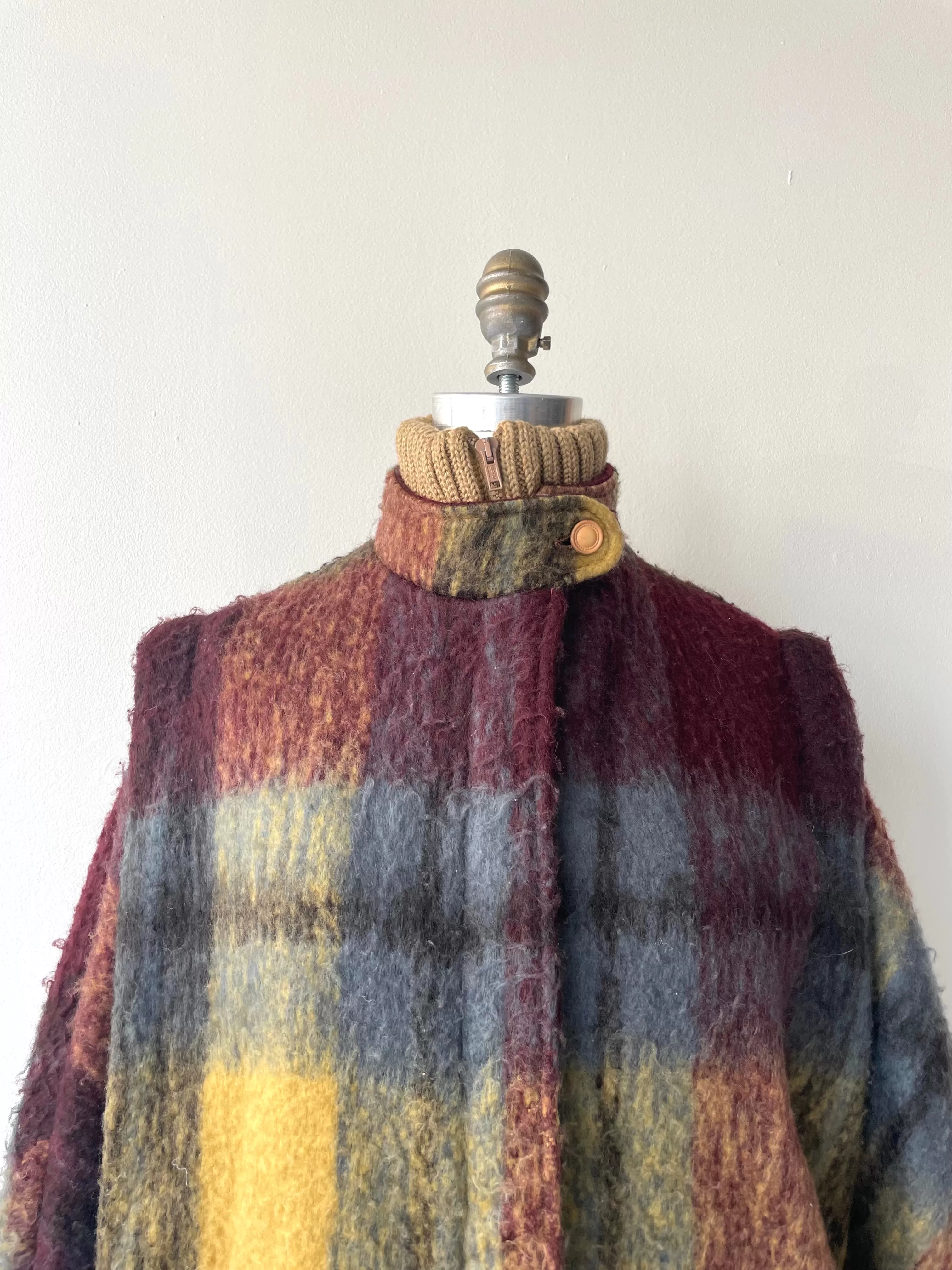 Derry Tartan Wool Coat