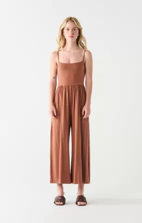 Dex Wide Leg Jumpsuit In Terracotta