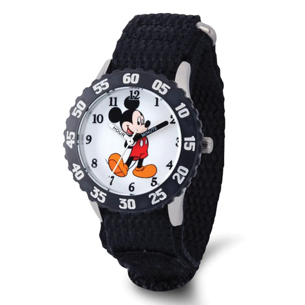 Disney Boys Mickey Mouse w/Moving Arms Time Teacher Watch