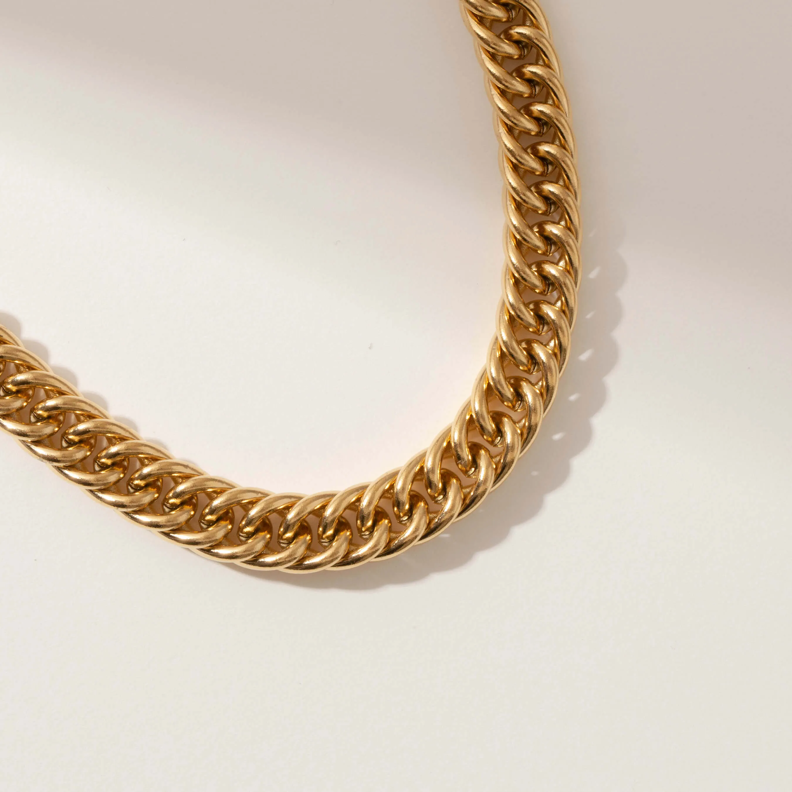 Double Curb Chain Necklace