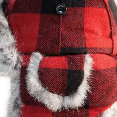 Eskimo Plaid Fur Bomber