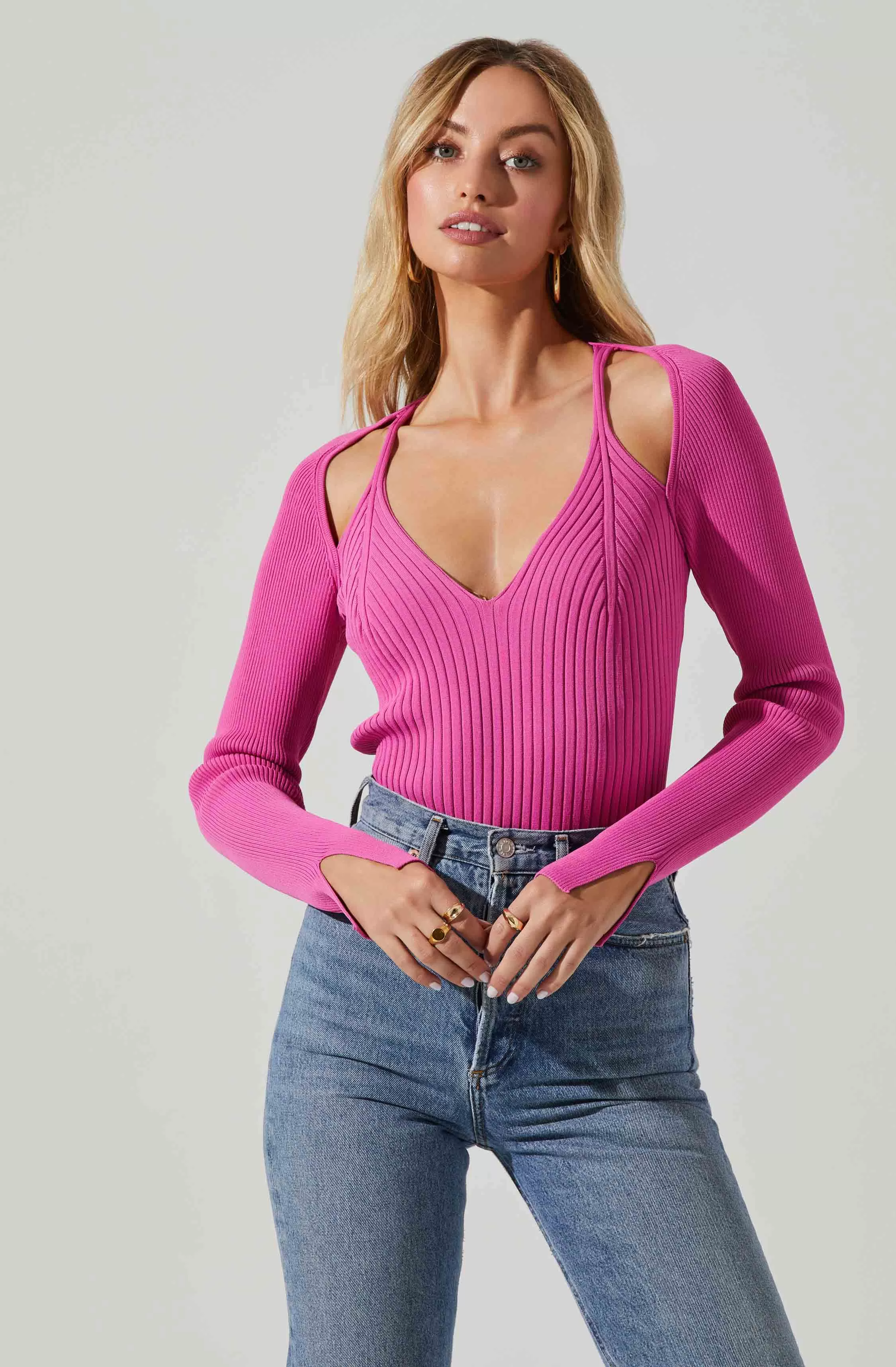 Estefania Shoulder Cutout Sweater