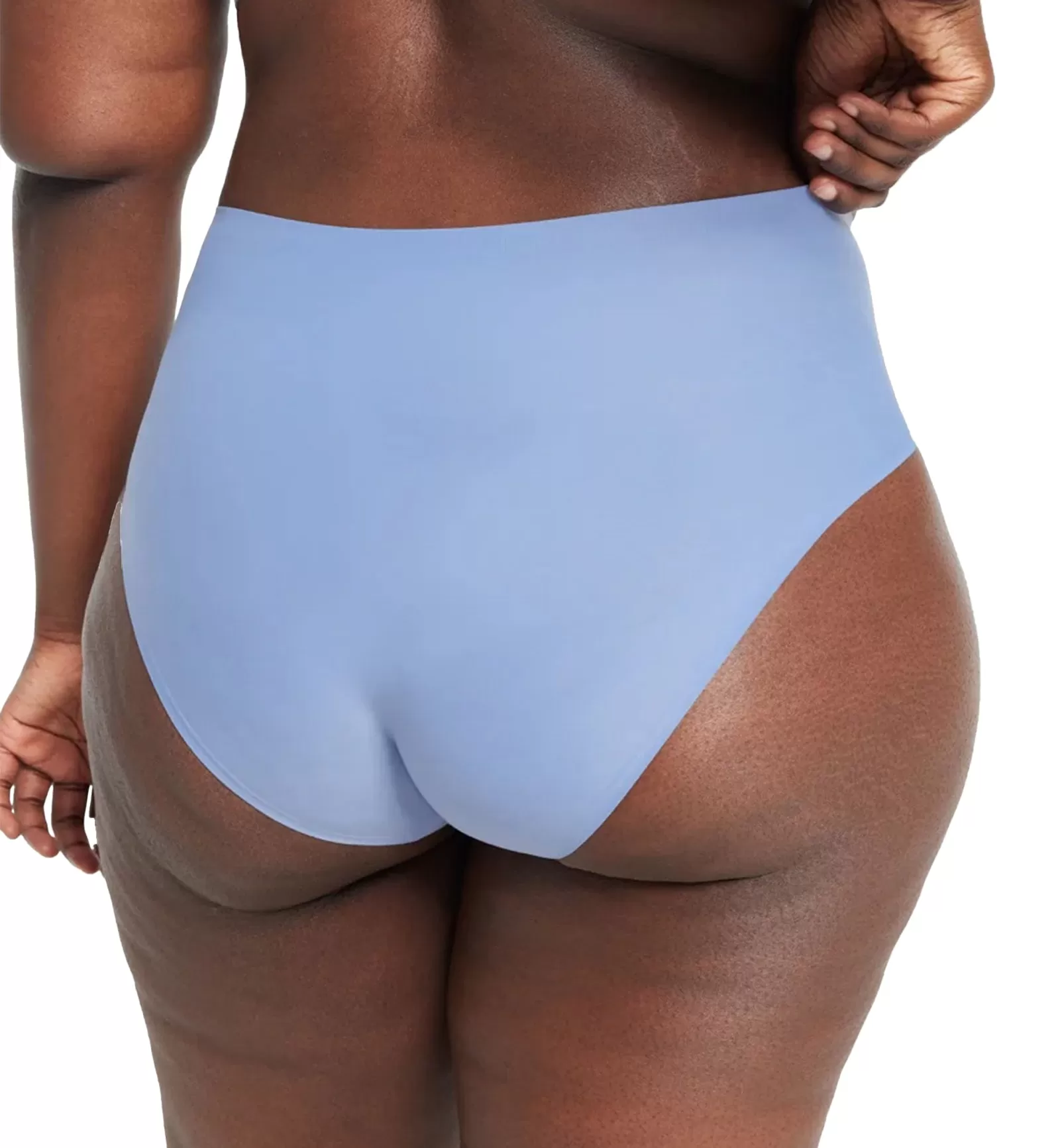 Evelyn & Bobbie High-Waisted Retro Bikini Panty (1704) - Blue Cloud