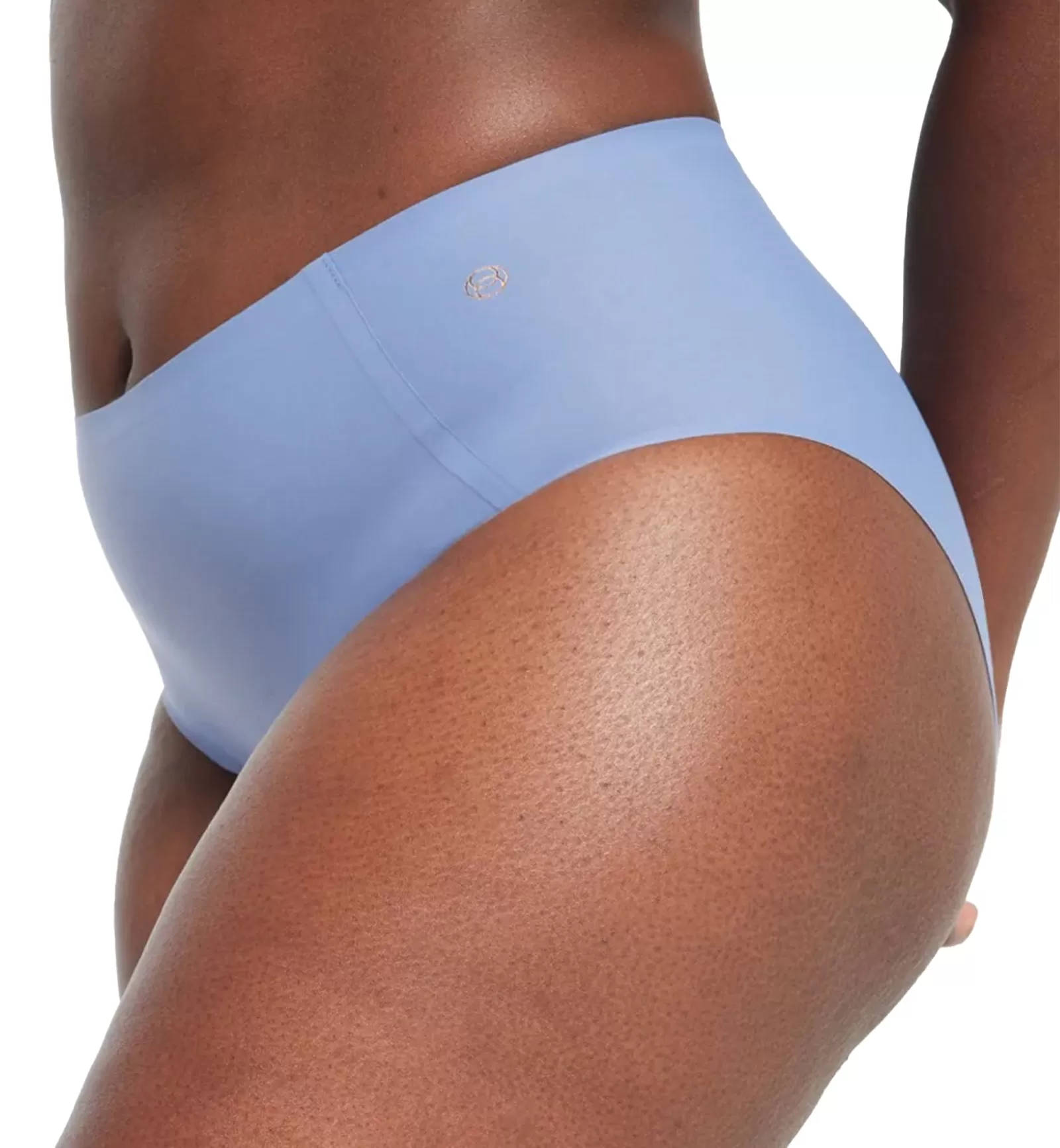 Evelyn & Bobbie High-Waisted Retro Bikini Panty (1704) - Blue Cloud