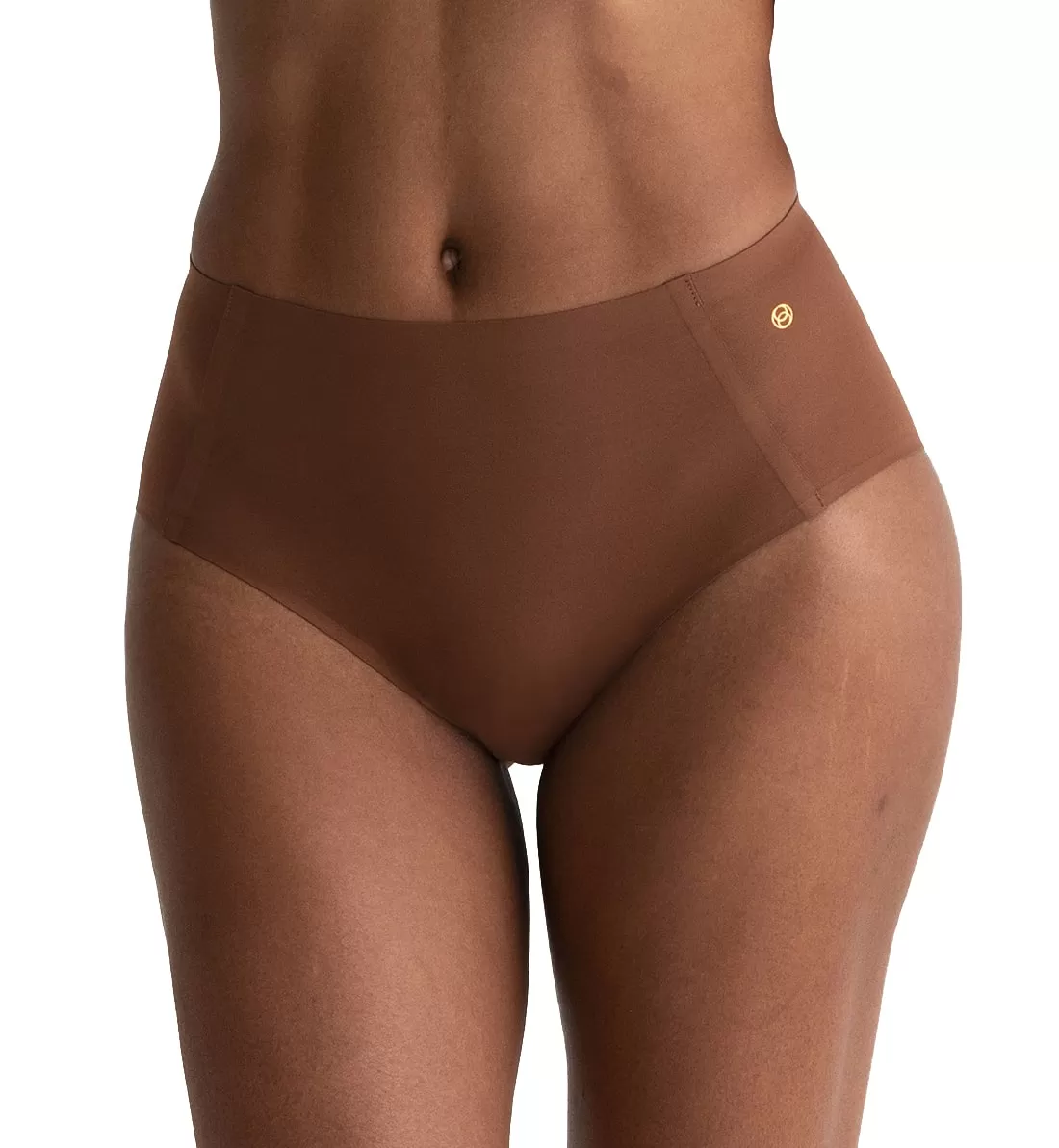 Evelyn & Bobbie High-Waisted Retro Bikini Panty (1704) - Clay