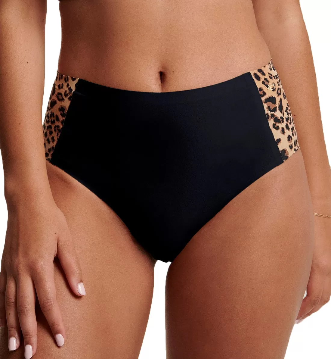 Evelyn & Bobbie High-Waisted Retro Bikini Panty (1704) - Leopard