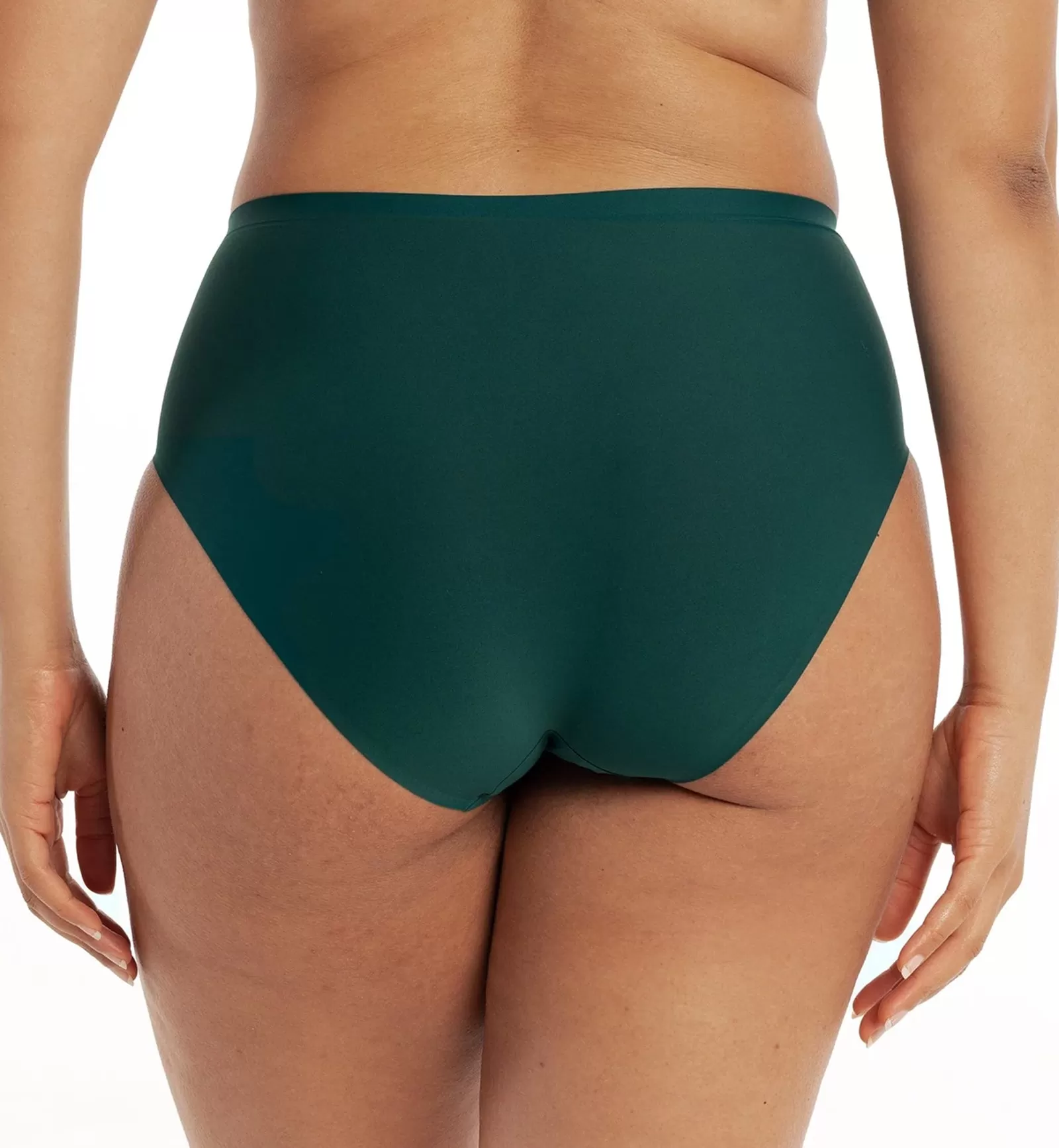 Evelyn & Bobbie High-Waisted Retro Bikini Panty (1704) - Monstera Green