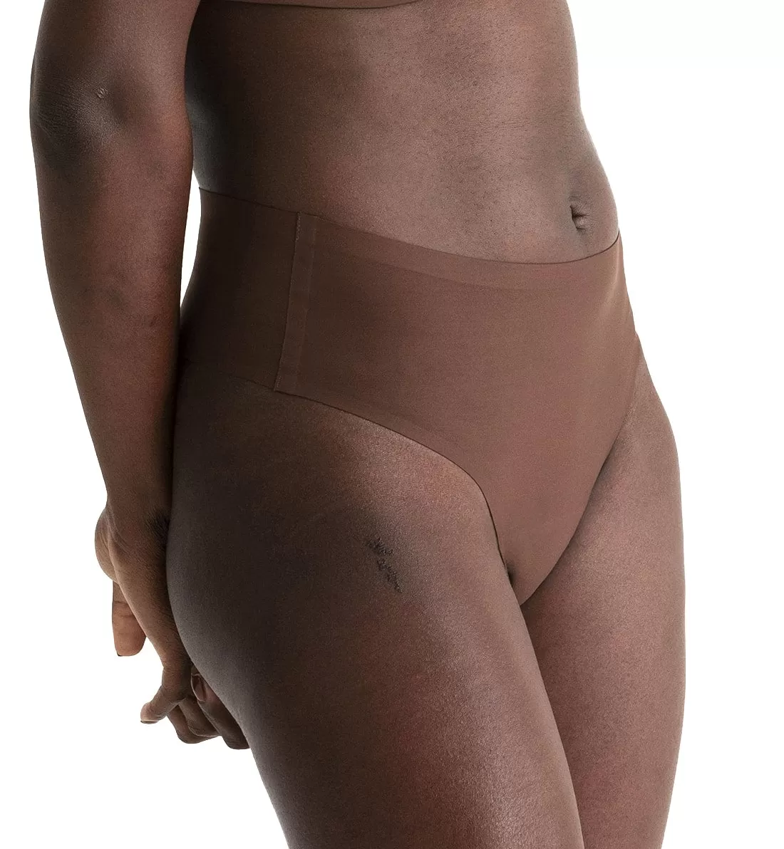 Evelyn & Bobbie High-Waisted Thong (1703) - Umber