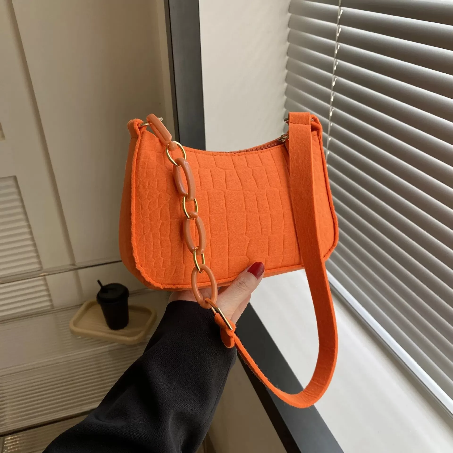 Fashion Felt Shoulder Bags for Women