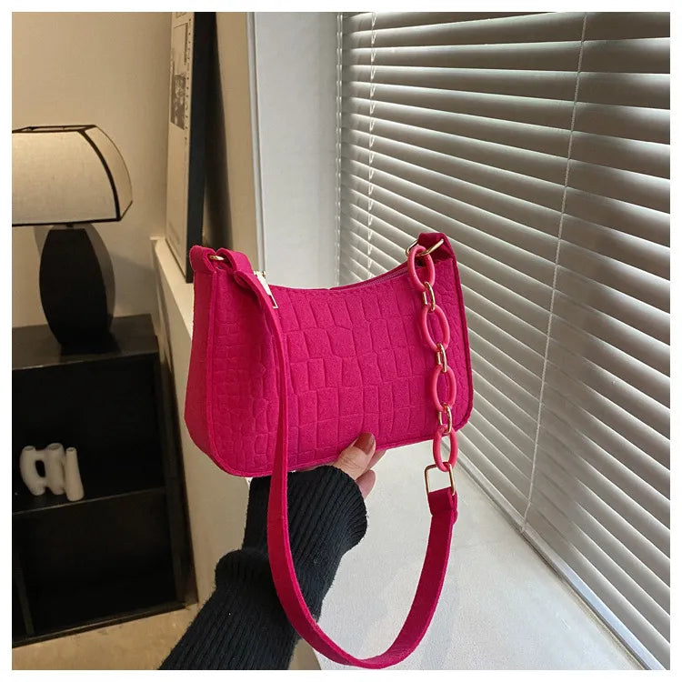 Fashion Felt Shoulder Bags for Women