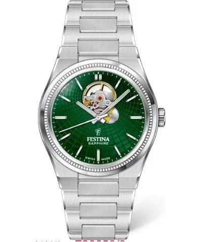 Festina Swiss Made RivÃ© Open Heart Automatic (40mm) Green Watch