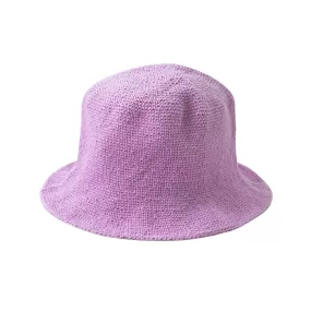 FLORETTE Crochet Bucket Hat, in Lilac Purple