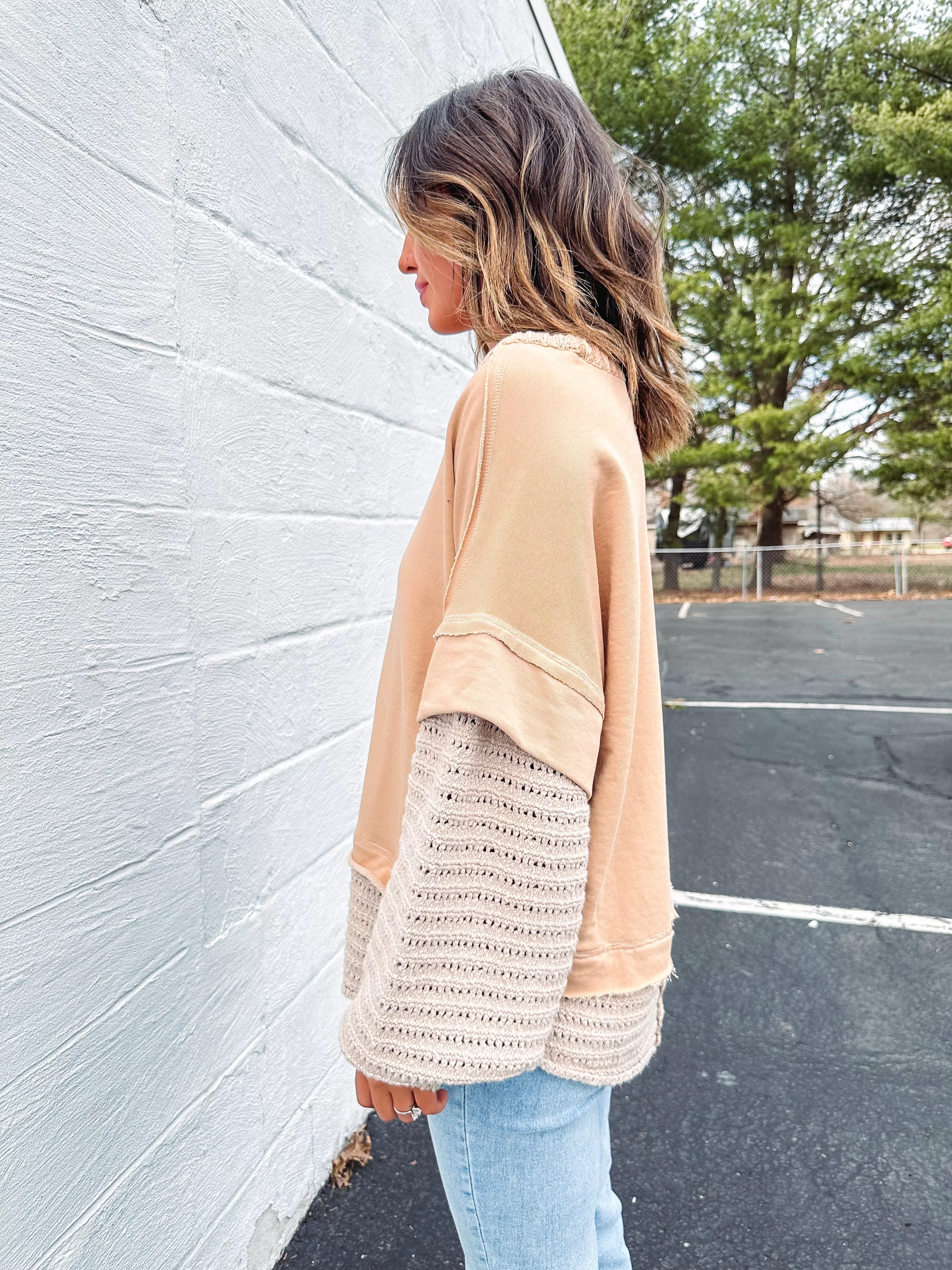 Free People Holly Twofer Pullover Sweater