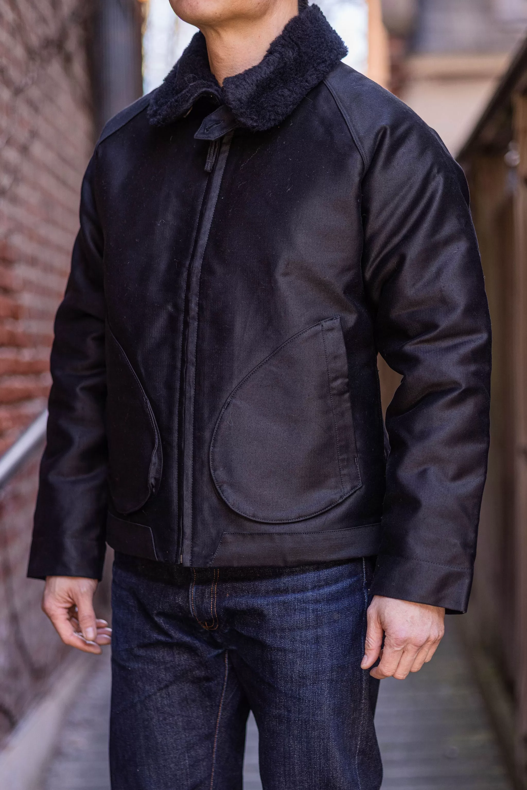 Freenote Cloth Mariner Jacket Heavy - Black