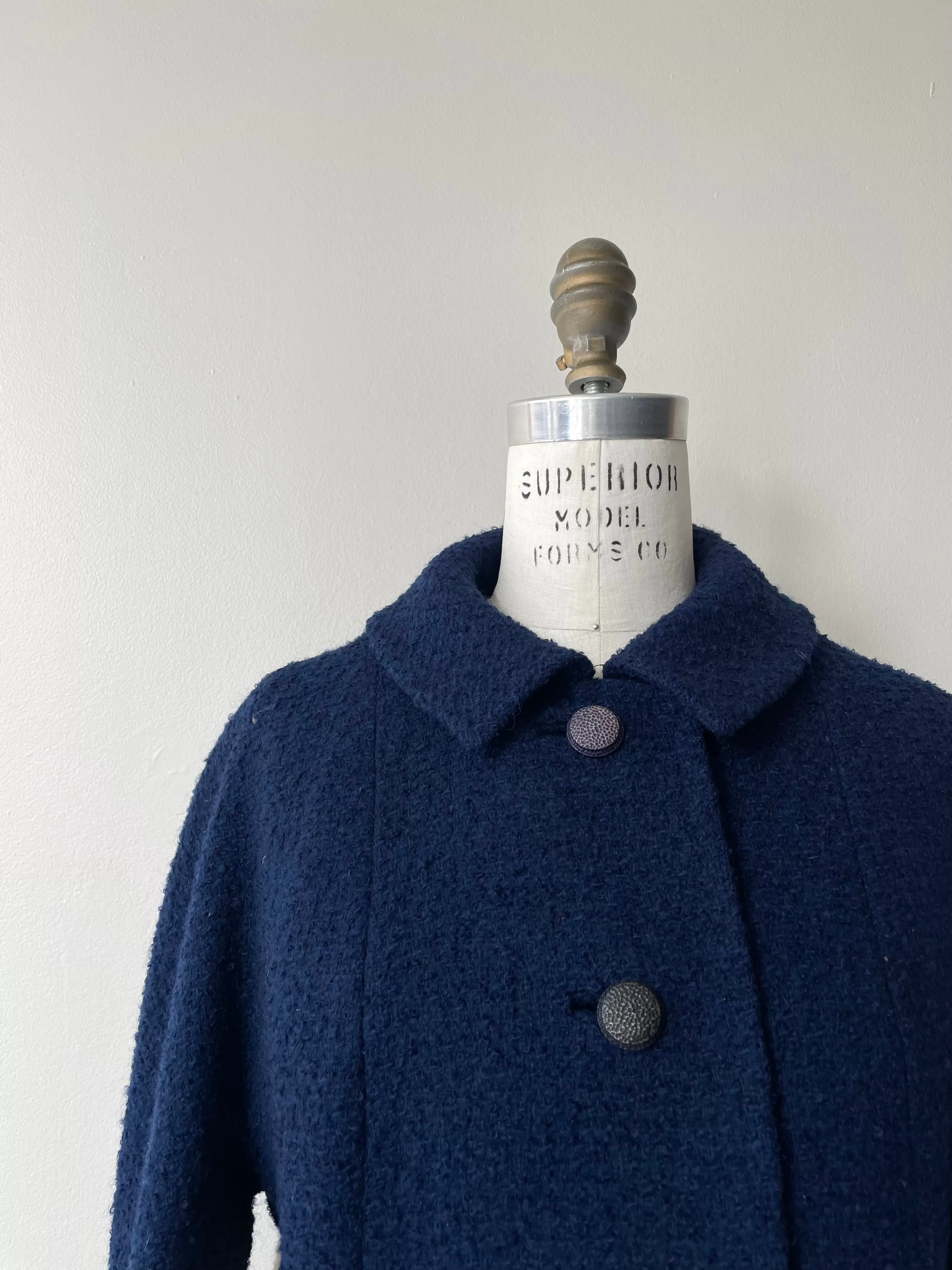 Gabby Stripe Wool Coat | 1960s