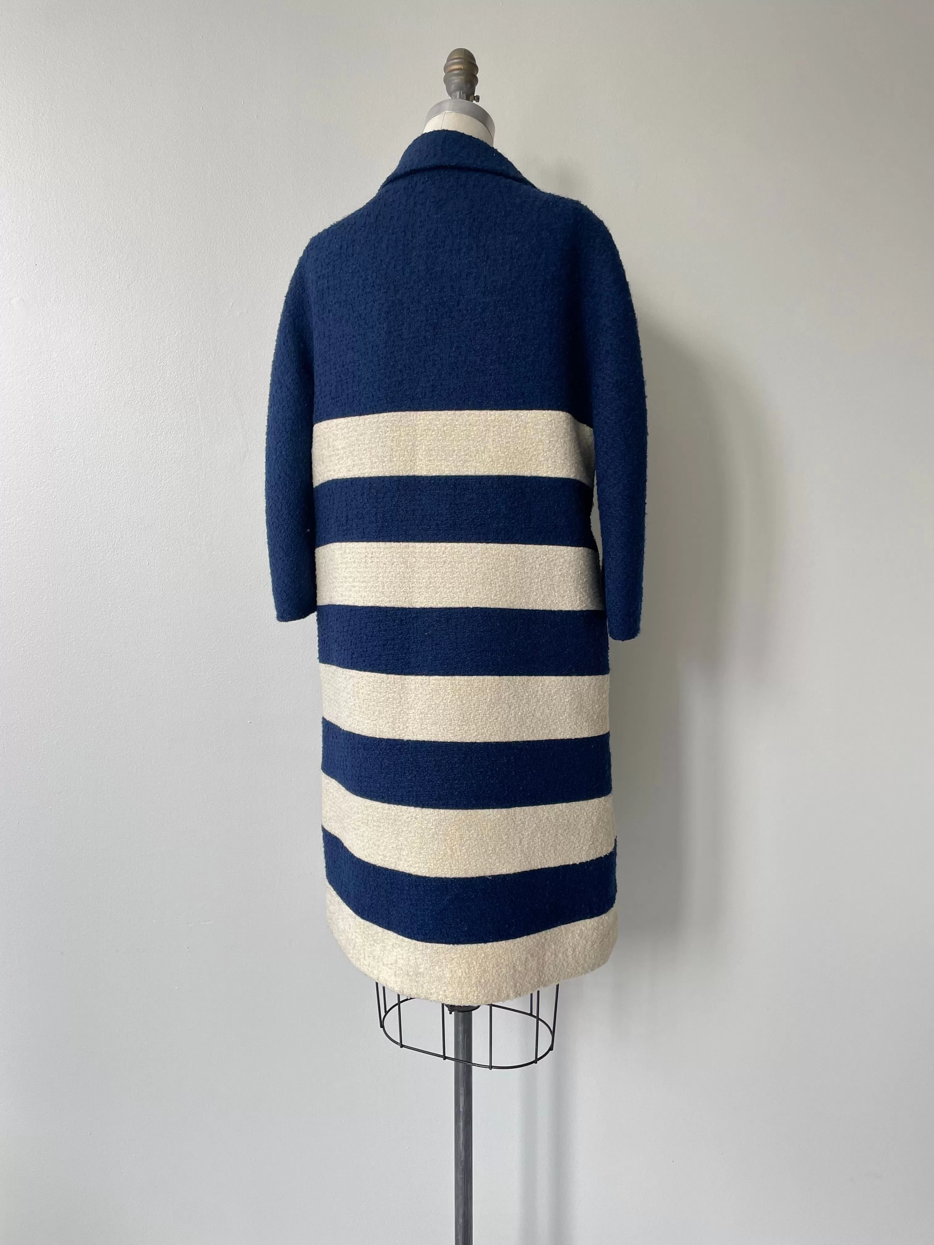 Gabby Stripe Wool Coat | 1960s