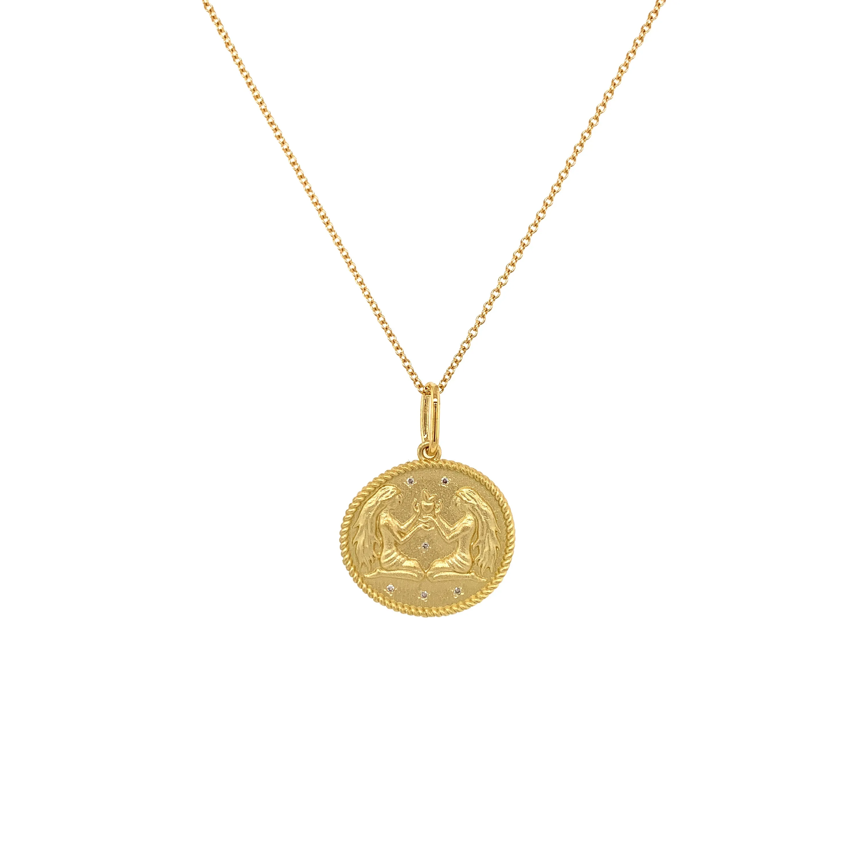 Gemini Double Sided Zodiac Pendant May 22 - June 21