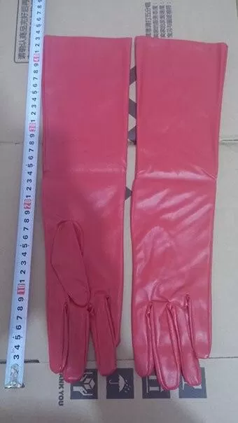 Get a Sexy and Edgy Look with Faux Long Leather Gloves for Women