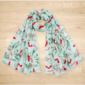 Gum Blossoms Scarf Mint