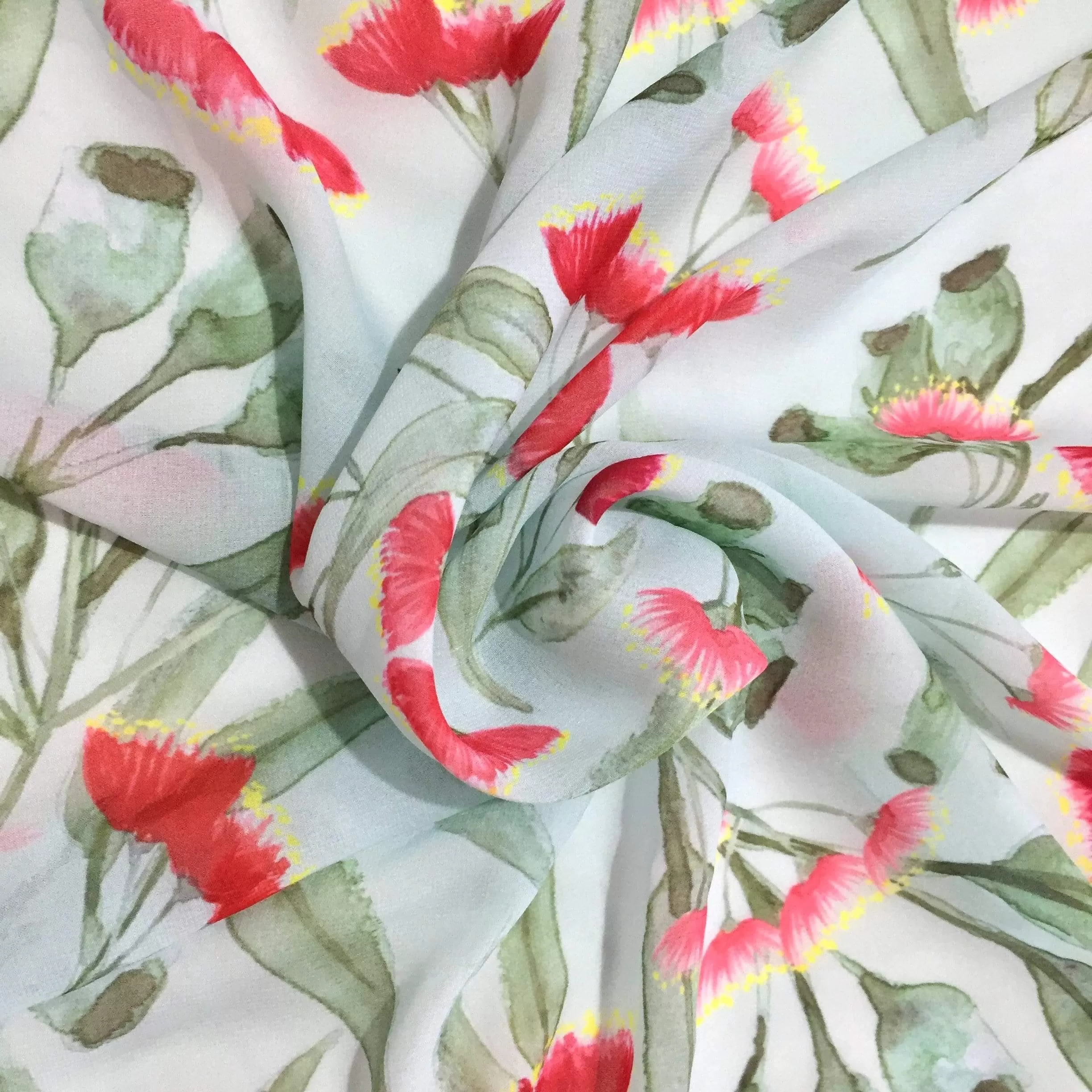 Gum Blossoms Scarf Mint