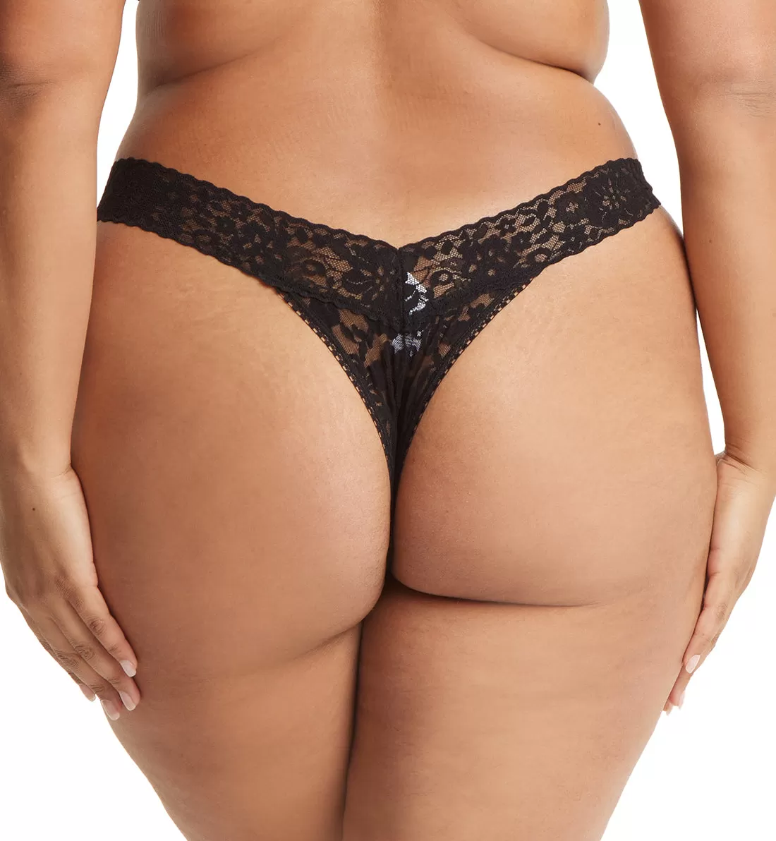 Hanky Panky Daily Lace Original Rise Thong PLUS (771101XP) - Black