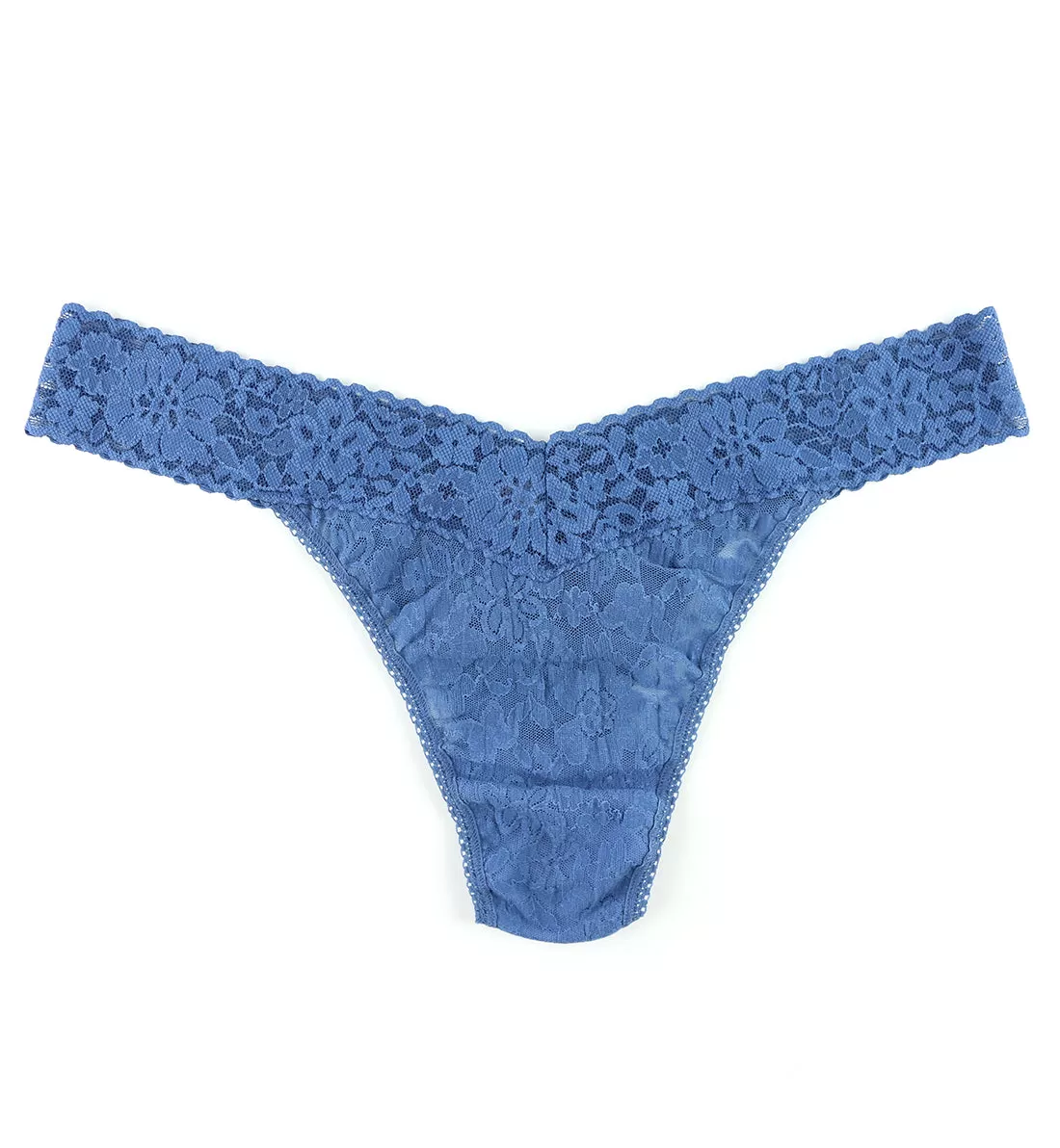 Hanky Panky Daily Lace Original Rise Thong PLUS (771101XP) - Storm Cloud Blue