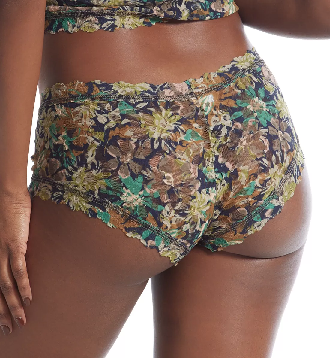 Hanky Panky Signature Lace Printed Boyshort (PR4812P) - Camo Garden