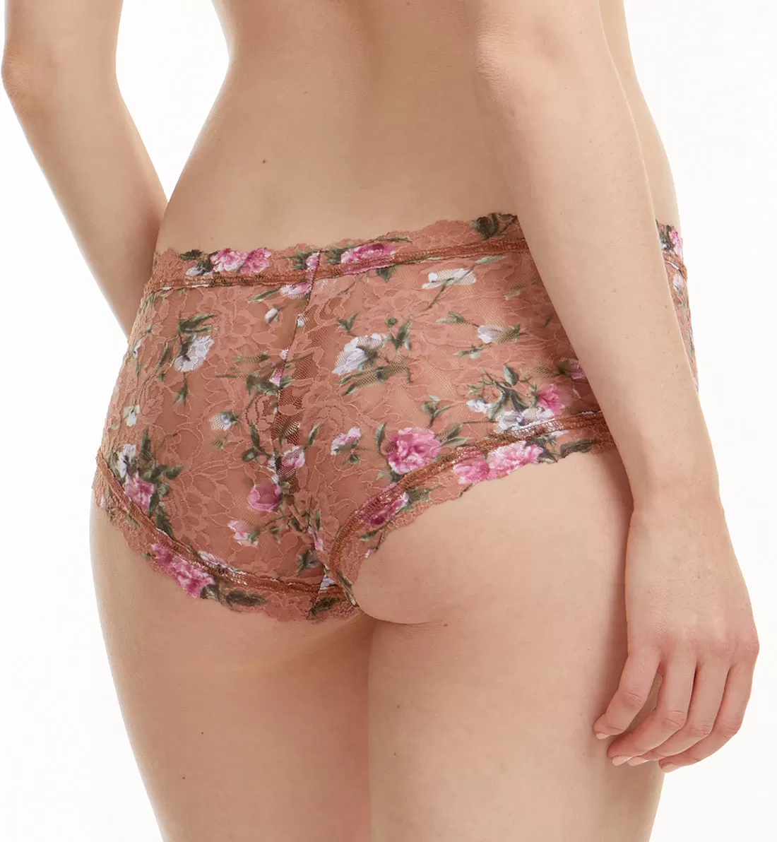 Hanky Panky Signature Lace Printed Boyshort (PR4812P) - Terracotta Rose